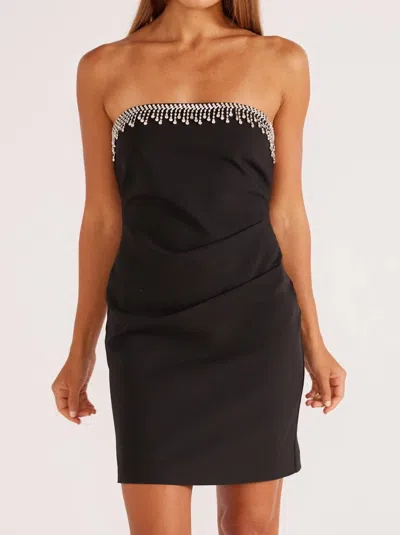 Shop Minkpink Krystal Mini Dress In Black