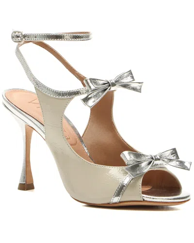 Shop Vicenza Rennes Leather Sandal In Silver