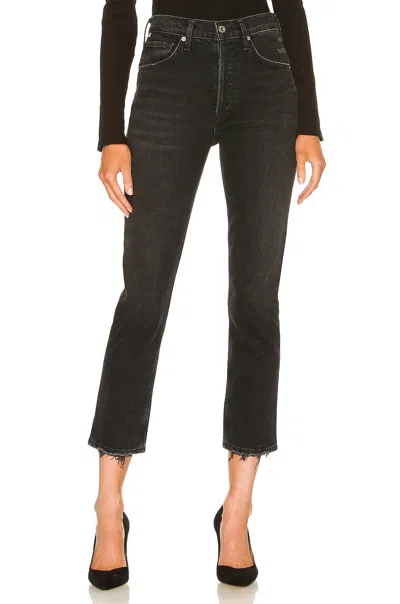 Citizen Of Humanity Jolene High Rise Vintage Slim Jean In Stormy In Multi