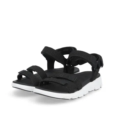 Shop Rieker Women's Trekking Sandals In Black