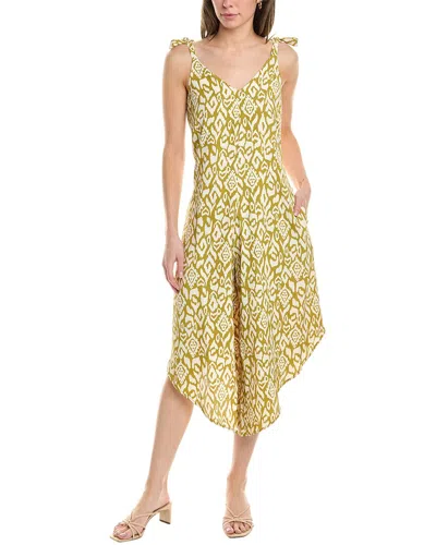 Shop Vince Camuto Tie-strap Jumpsuit In Green
