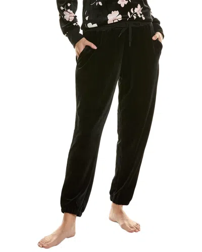 Shop Donna Karan Sleepwear Sleep Jogger Pant In Black