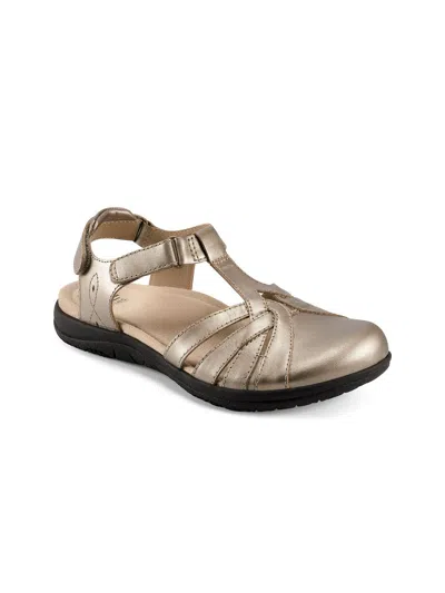 Shop Earth Origins Savoy Sierra Womens Leather Flat Sandals In Multi