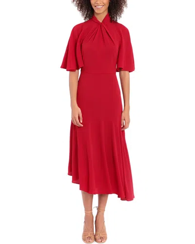 Shop Maggy London Midi Dress In Red