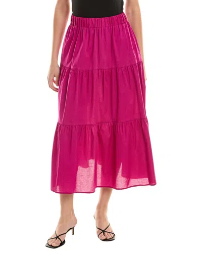 Shop Alpha Studio Tiered Skirt In Pink