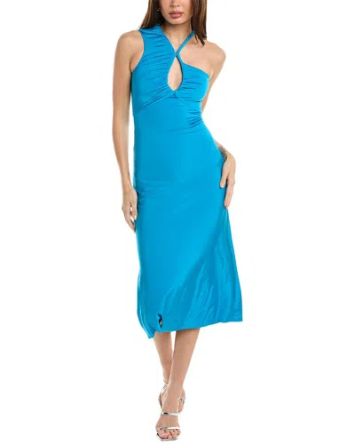 Shop Et Ochs Phebe Cord Strap Midi Dress In Blue