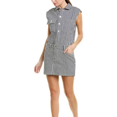 Shop Current Elliott Sleeveless Jumpsuit Dress In Modern Stripe In Multi