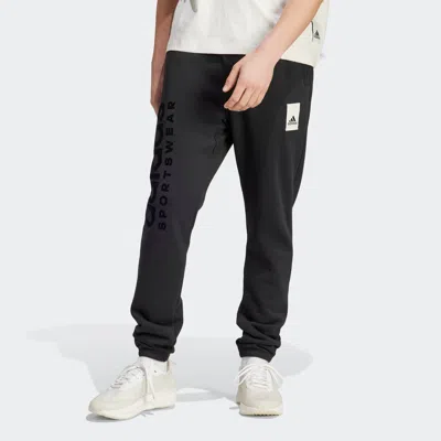 Shop Adidas Originals Men's Adidas Lounge Fleece Pants In Black