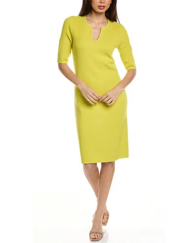 St John St. John Engineered Sheath Dress In Yellow