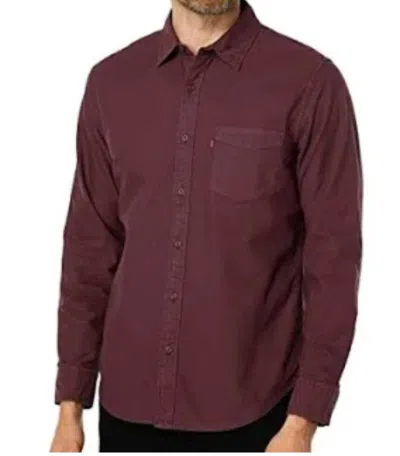 Shop Levi's Sunset One Pocket Shirt In Purple