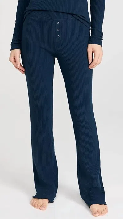 Shop Pj Salvage Reloved Rib Pant In Navy In Blue