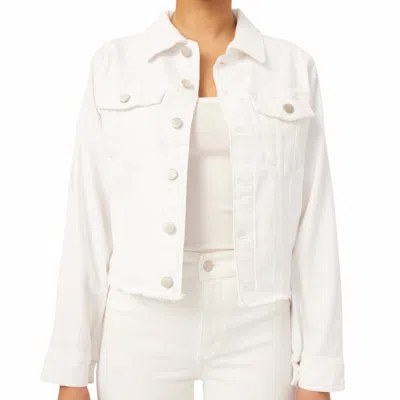 Shop Dl1961 - Women's Vika Classic Denim Jacket In Milk In White