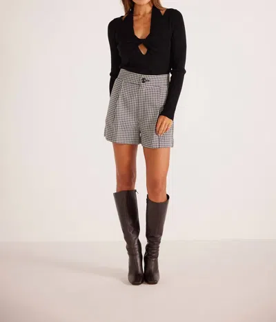 MINKPINK FRANCIS SHORTS IN BLACK/WHITE 