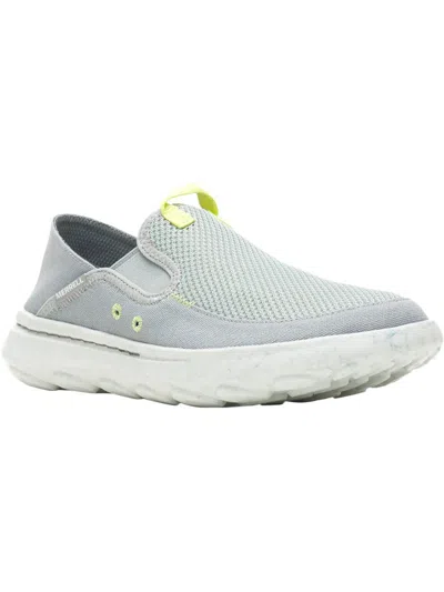 Shop Merrell Hut Moc 2 Sport Mens Mesh Slip On Casual And Fashion Sneakers In Grey