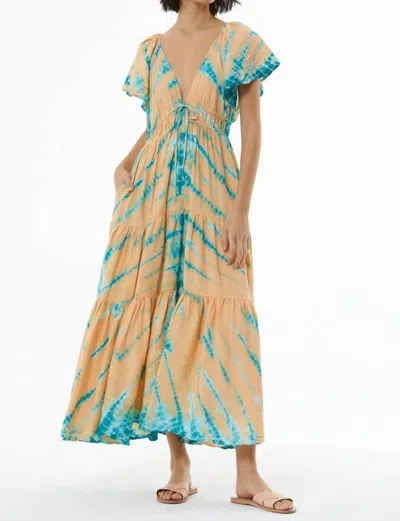 Shop Young Fabulous & Broke Mara Dress In Savannah Wash/ Orange Cream In Multi