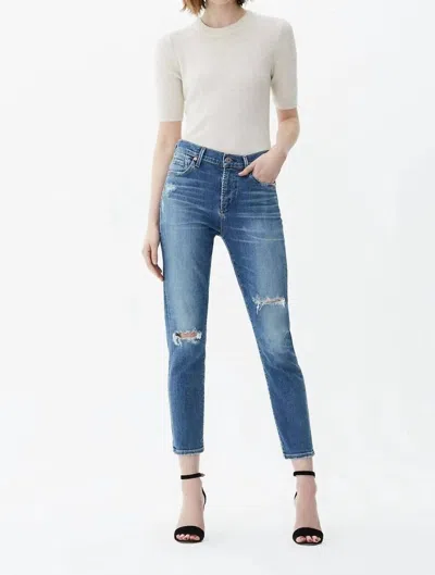 Shop Citizens Of Humanity Rocket Crop High Rise Skinny Jean In Messenger In Multi
