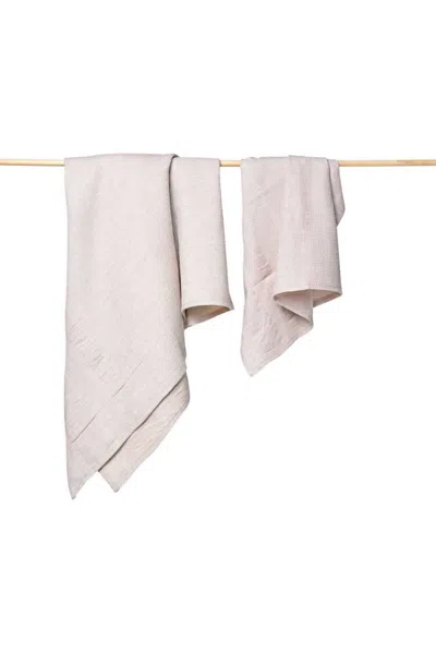 Bloom & Give Cabo Organic Cotton Hand Towel In Oat
