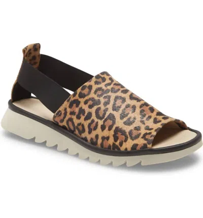 Shop The Flexx Women's Shore Line Jaguar Leather Platform Sandal In Brown