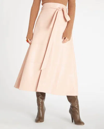 Shop Tanya Taylor Hudson Skirt In Pale Peach In Pink