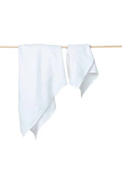 Shop Bloom & Give Cabo Organic Cotton Bath Towel In White