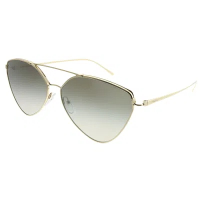 Shop Prada Pr 51us Zvn5o0 Womens Aviator Sunglasses In White