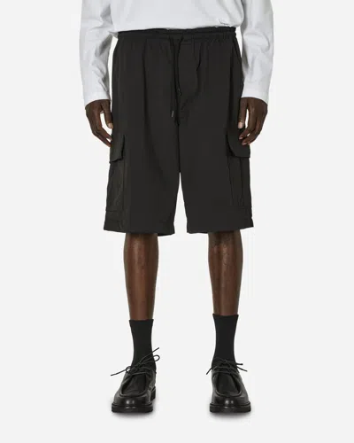 Shop Comme Des Garçons Homme Deux Garment Dyed Cargo Shorts In Black