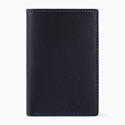 Shop Le Tanneur Petit Porte Cartes Charles En Cuir Grainé In Black