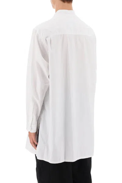 Shop Yohji Yamamoto Layered Longline Shirt In Bianco