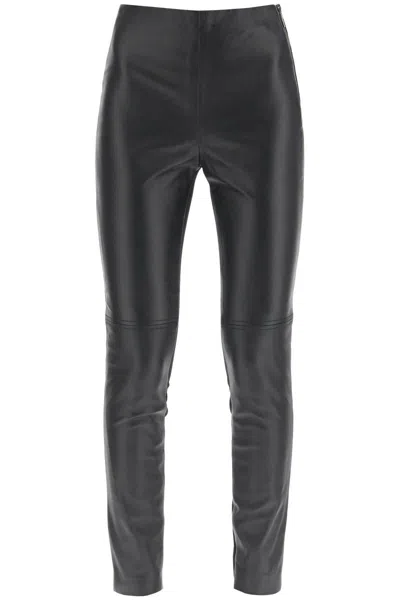Shop Marciano By Guess Leather And Jersey Leggings In Nero