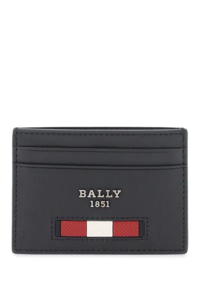 Shop Bally Leather Bhar Cardholder In Nero