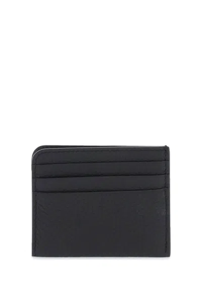 Shop Maison Margiela Leather Cardholder In Nero