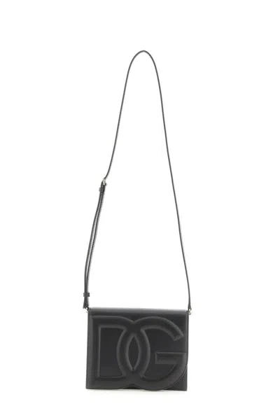 Shop Dolce & Gabbana Leather Crossbody Bag In Nero