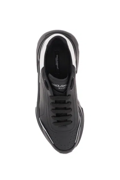 Shop Dolce & Gabbana Leather Daymaster Sneakers In Bianco