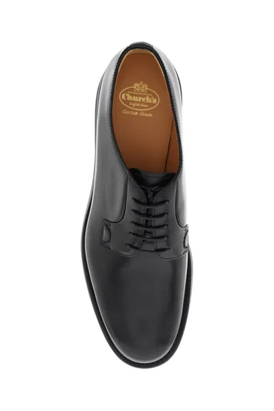 Shop Church's Leather Shannon Derby Shoes In Nero
