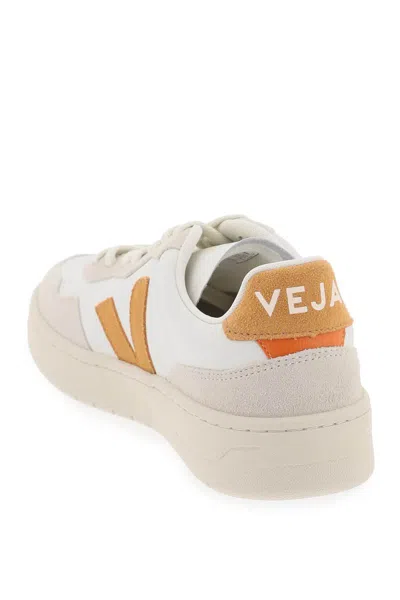 Shop Veja Leather V-90 Sne In Bianco