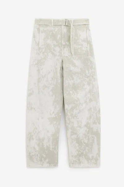 Shop Lemaire Pants In Ice