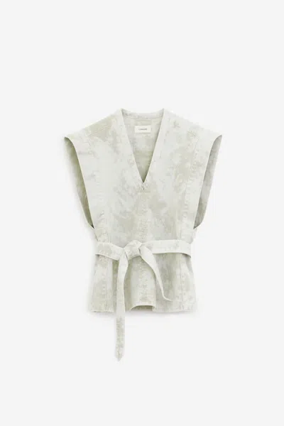Shop Lemaire Topwear In Ice