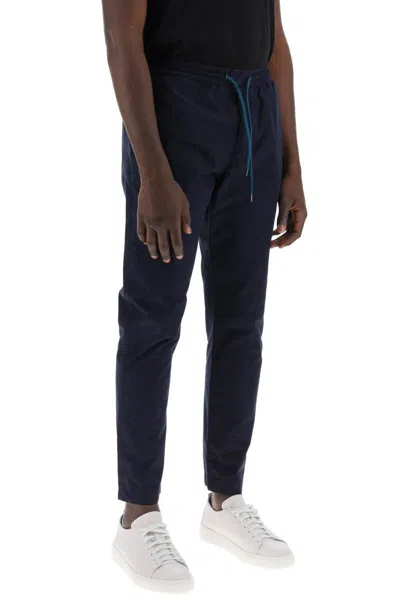 Shop Ps By Paul Smith Lightweight Organic Cotton Pants In Blu