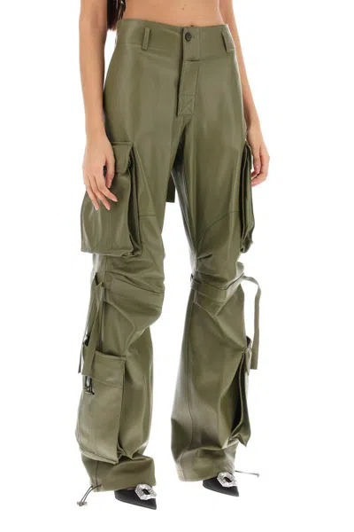 Shop Darkpark Lilly Cargo Pants In Nappa Leather In Brown