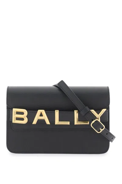 Shop Bally Logo Crossbody Bag In Nero