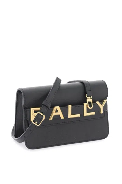 Shop Bally Logo Crossbody Bag In Nero