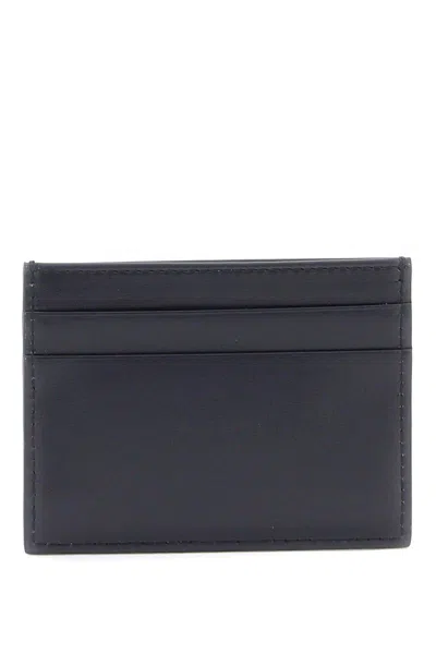 Shop Dolce & Gabbana Logo Leather Cardholder In Blu