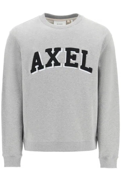 Shop Axel Arigato Logo Patch Sweatshirt In Grigio