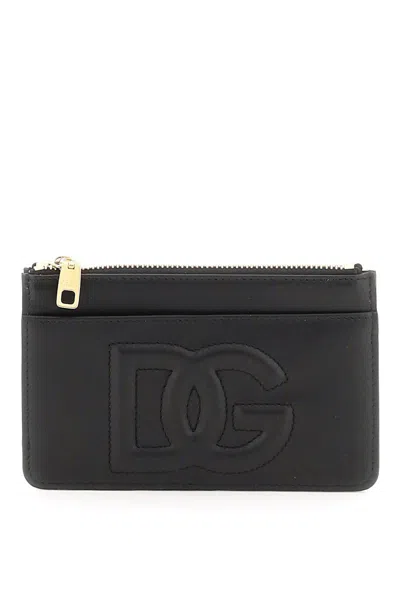 Shop Dolce & Gabbana Logoed Cardholder In Nero