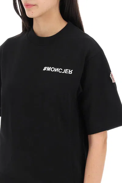 Shop Moncler Logo-printed Loose-fitting In Nero