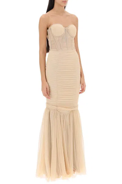 Shop 19:13 Dresscode Long Mermaid Dress In Beige