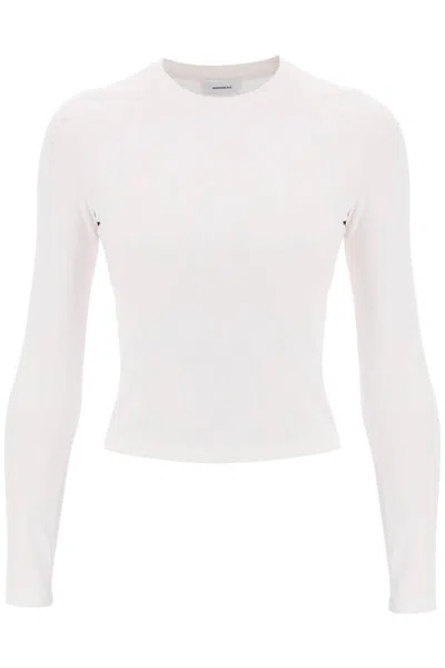 Shop Wardrobe.nyc Long-sleeved T-shirt In Bianco