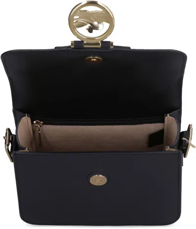 Shop Longchamp Box-trot Leather Crossbody Bag In Black