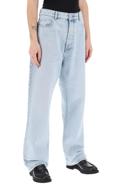 Shop Ami Alexandre Mattiussi Loose Fit Denim Jeans In Classic In Blu