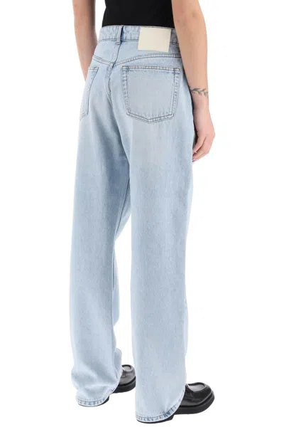 Shop Ami Alexandre Mattiussi Loose Fit Denim Jeans In Classic In Blu